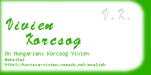 vivien korcsog business card